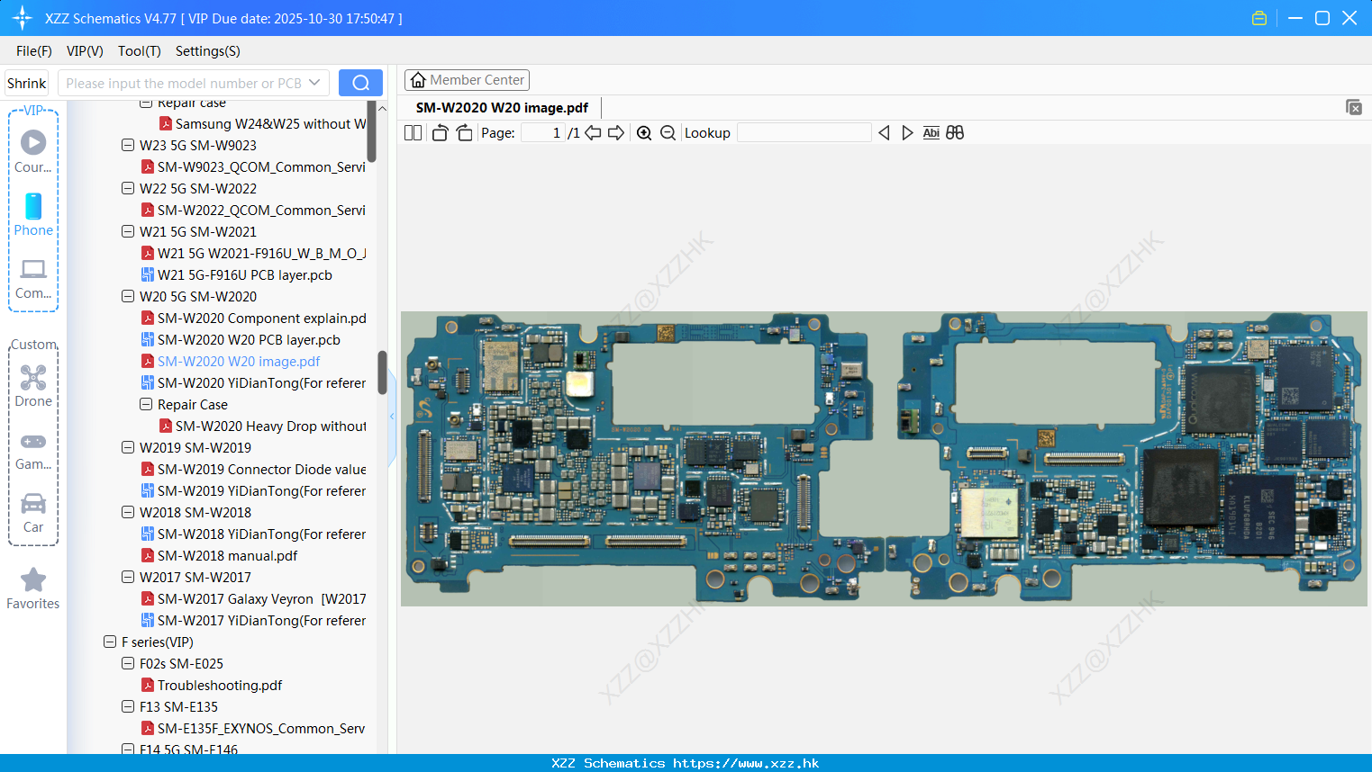 Samsung SM-W2020 W20 Image